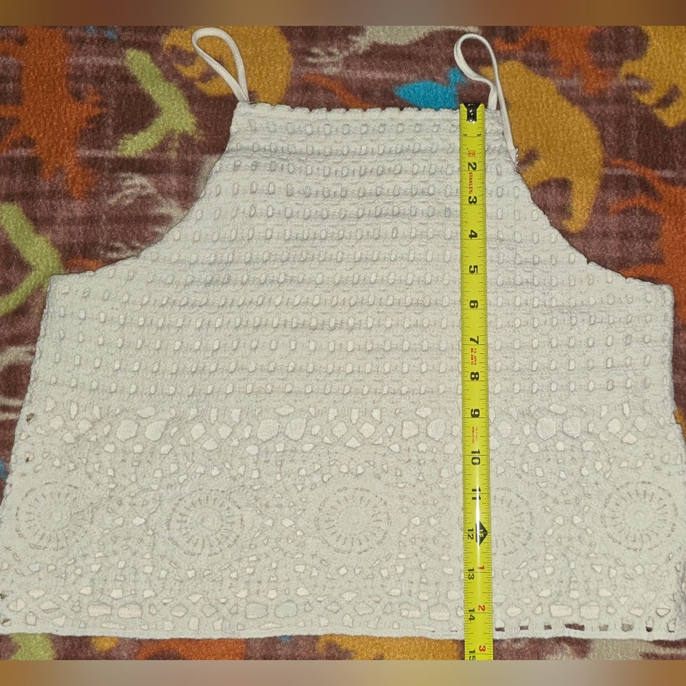 Love on a Hanger Yellow and Cream Crochet Camisoles - Picture 7 of 10